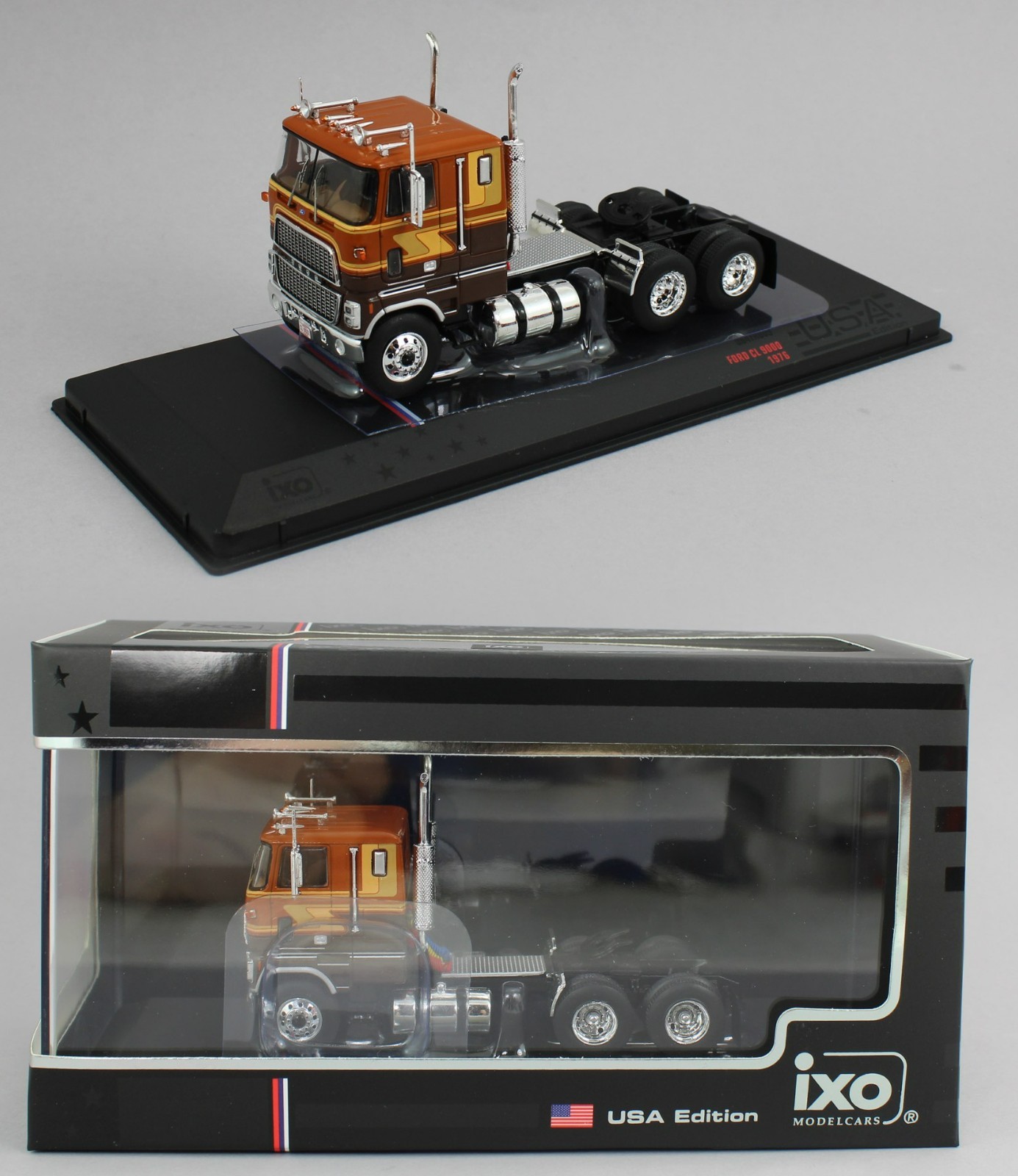 1:64 IXO Models *BROWN & TAN* FORD CL 9000 COE Semi Truck NIB!
