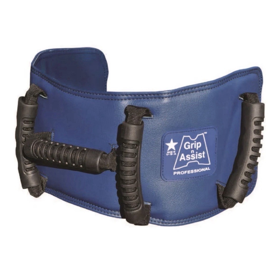 Gladbelt Professional Grip n Assist Transfer Gait Belt 5 Handles,Fits 30" To 48"