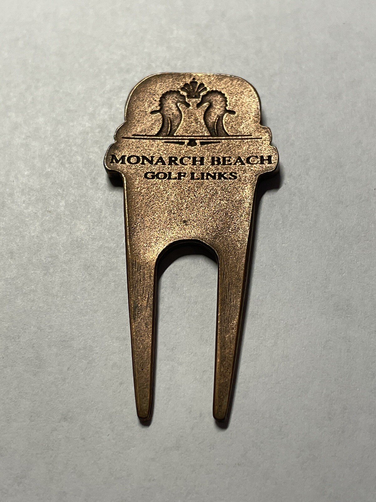 Rare Monarch Beach Golf Links Metal Golf Divot Tool - Dana Point, CA - A Beauty!