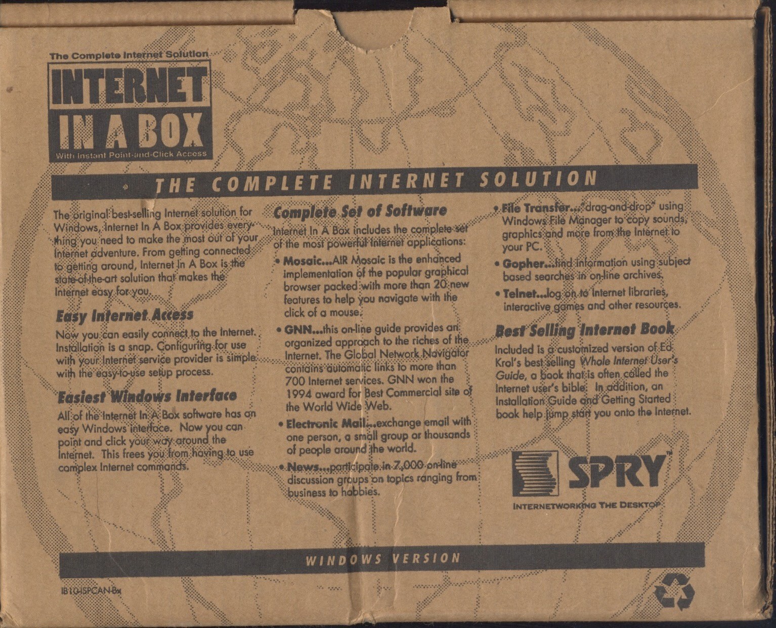 Rare...Internet in a Box, Spry Canadian Version, unused, unopened