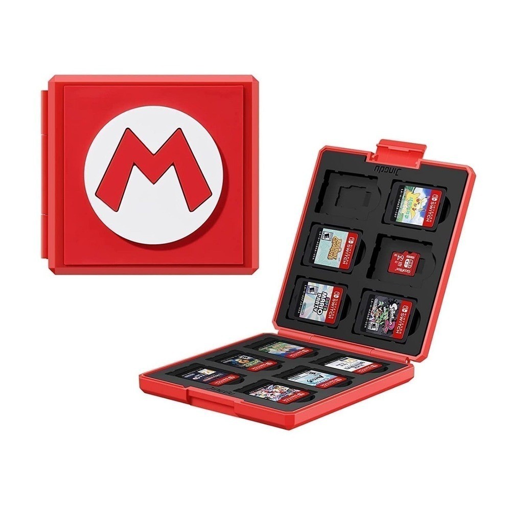 Nintendo Switch Mario Game storage case Holds 12 Games