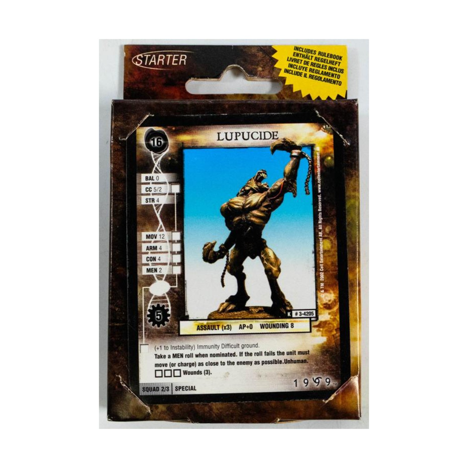 Cell Ent Fantas Mini 28mm Lupucide Starter Set VG+/Mint