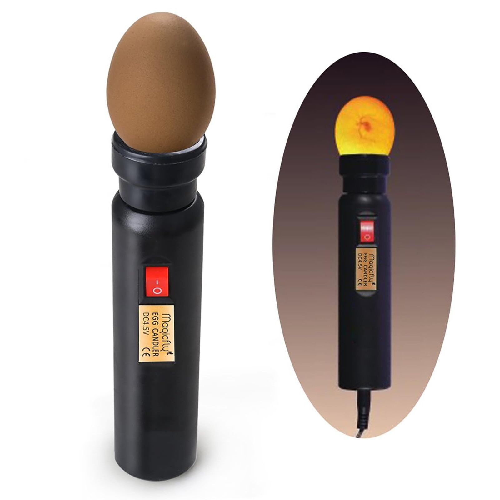 Magicfly Bright Cool Led Light Egg Candler Tester Powered Only By Power Supply