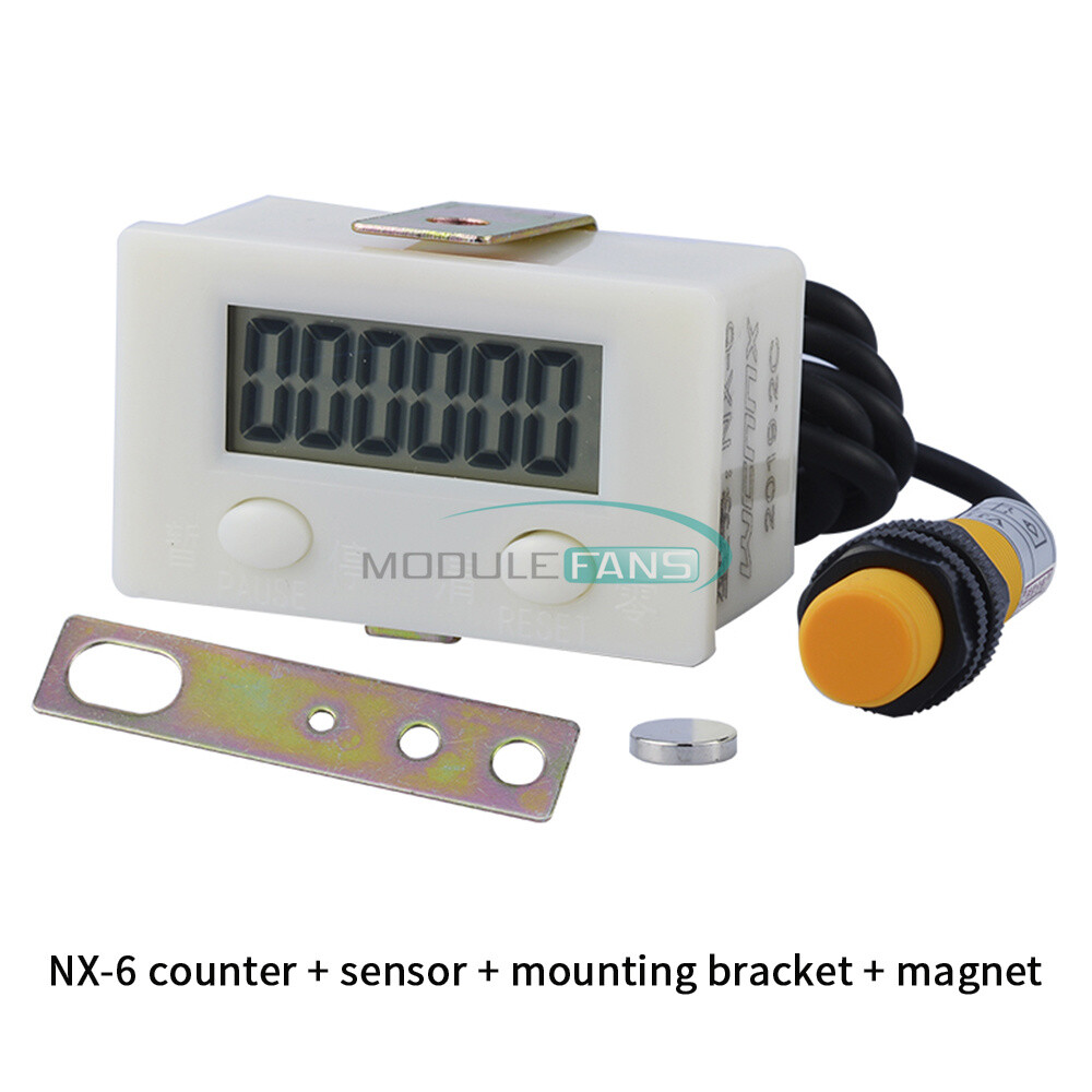 LCD Digital Counter Proximity Industrial Magnetic Sensor Switch Punch Counter