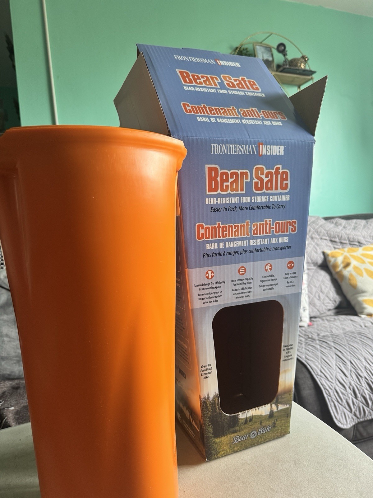 Sabre Frontiersman Black Bear Safe Storage Barrel for Camping and Hiking