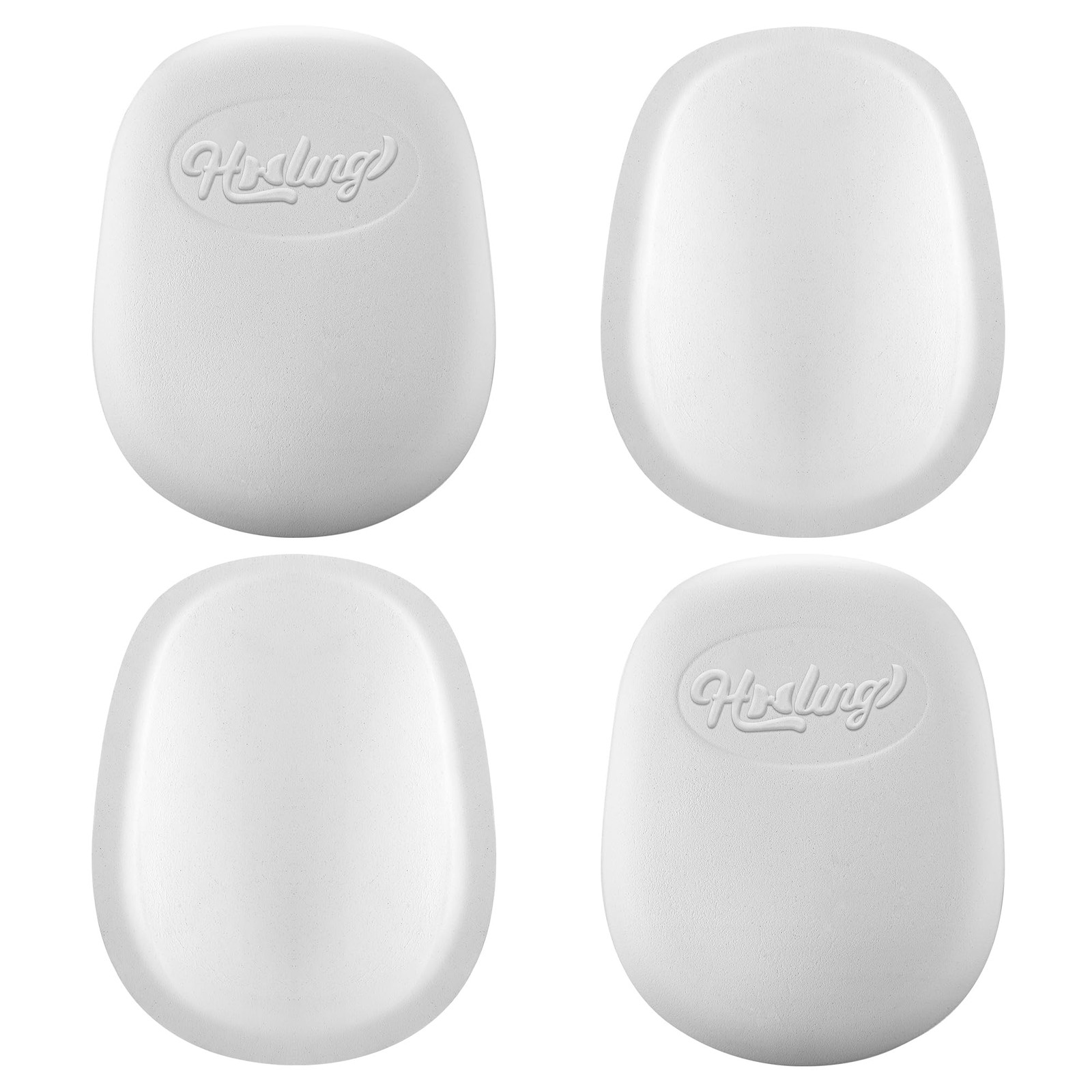 HooLing 4 Pcs Football Knee Pads for Youth, Skill Positions white
