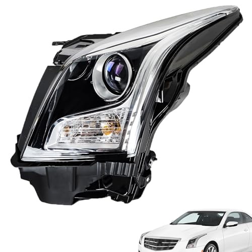 Driver Side Headlights Assembly Halogen Replacement for ATS 2013-2018 Lamp LH