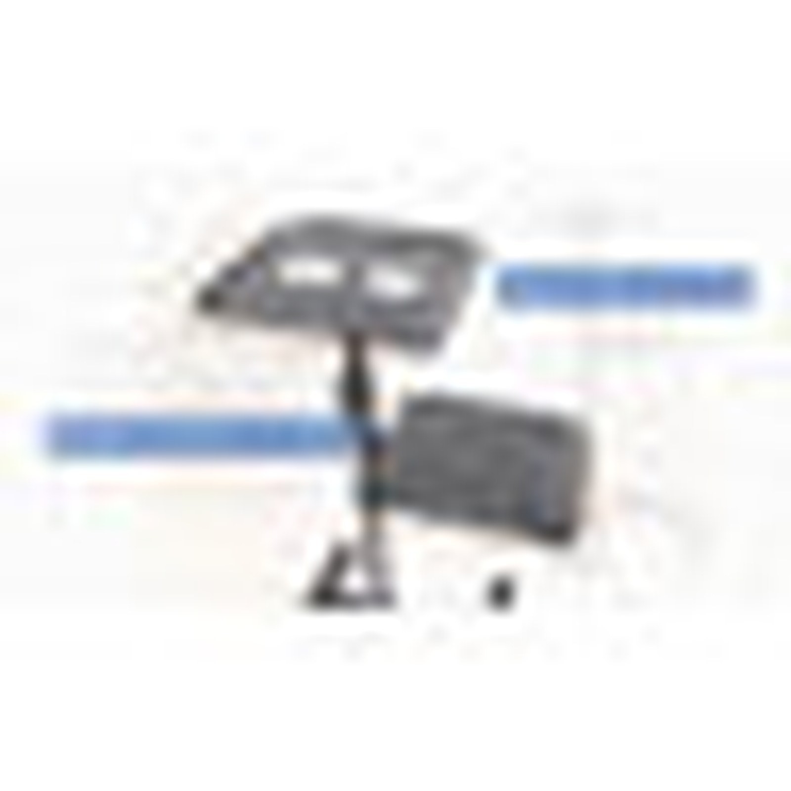 Mount-It! Mobile Projector & Laptop Stand with 2 Shelves