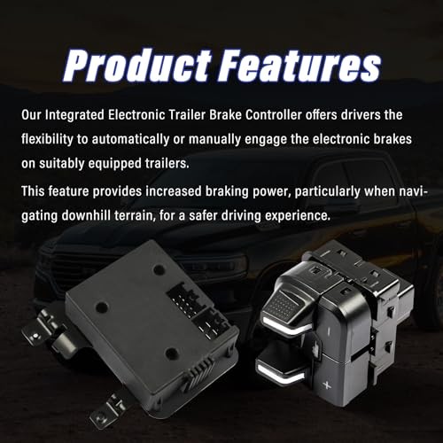 Trailer Brake Controller Module Kit Compatible With 2016-2018 Dodge 82215040AB