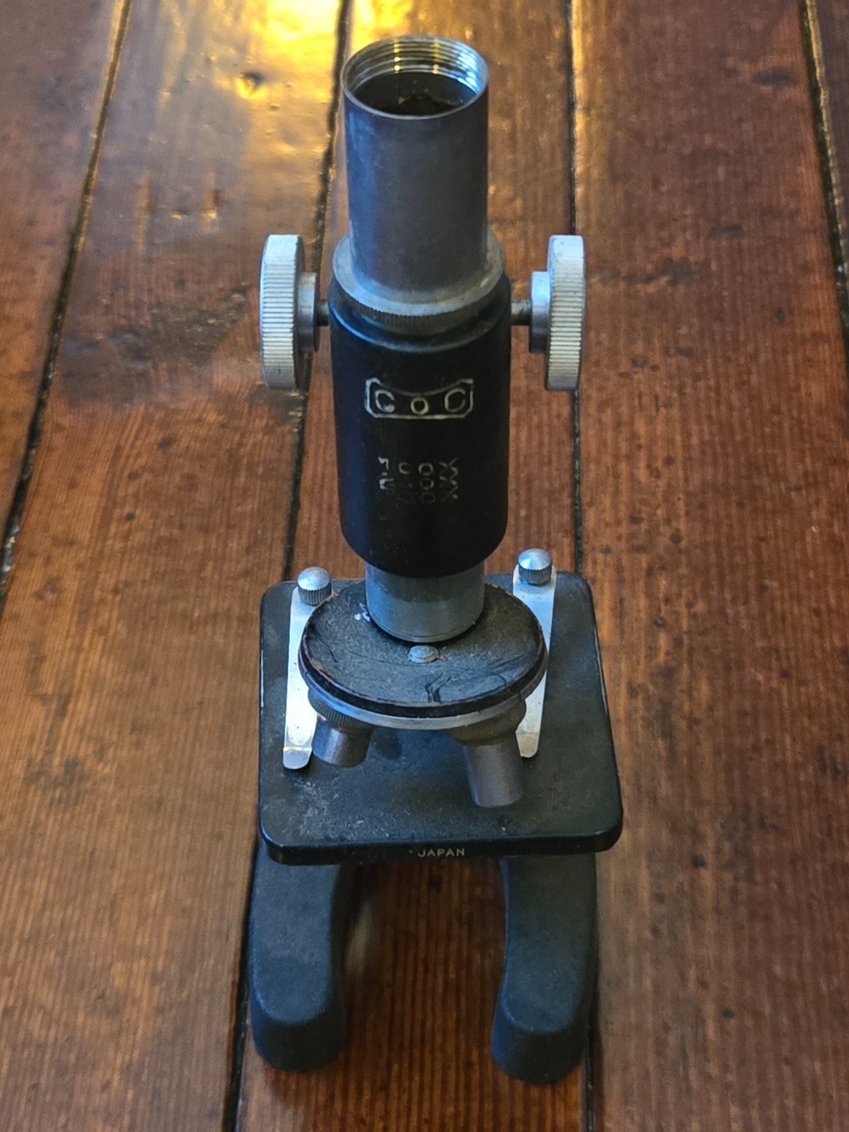 Vintage COC Student Microscope 100/200/300x