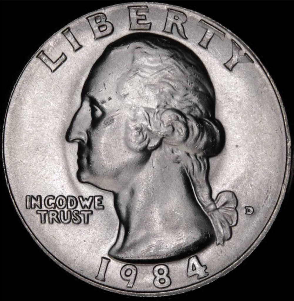 1984 D  Washington Quarter BU