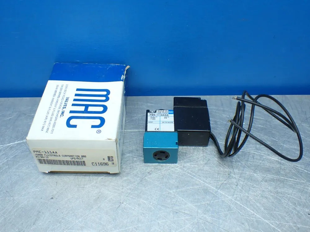 MAC VALVES SINGLE OPERATOR PNEUMATIC SOLENOID VALVE PME-111AA