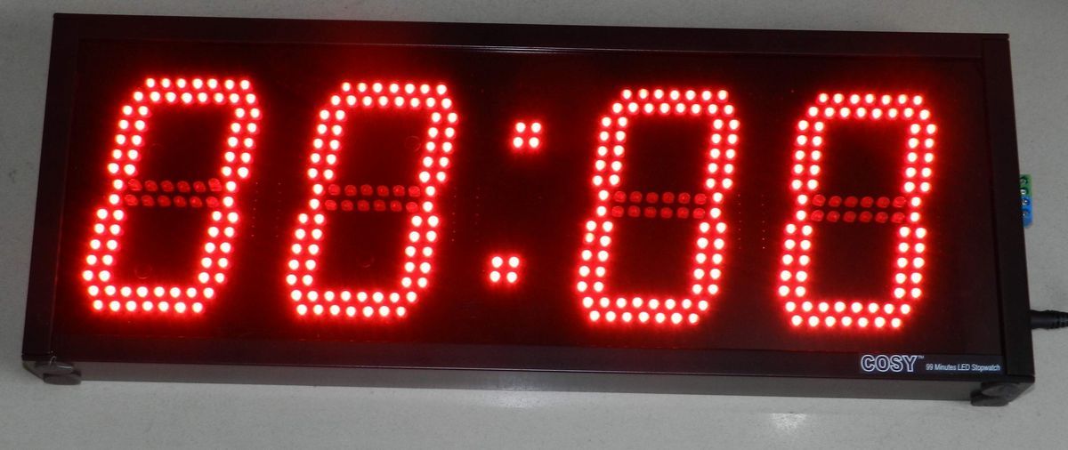 4 Digit - 99 minutes stopwatch timer 4" high LED digits