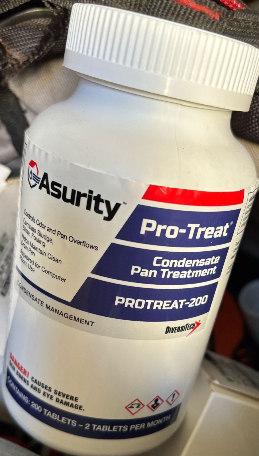 Asurity PROTREAT-200 Condensate Drain Pan Treatment 200 Tablet (Use 2 per month)