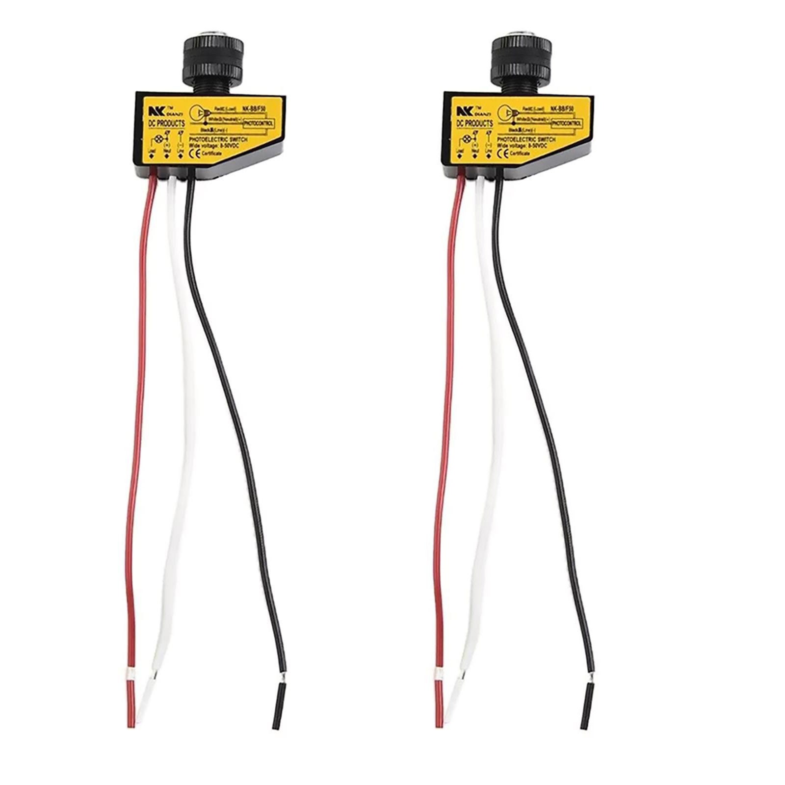 DC12V-48V Dusk To Dawn Photocell Light Switch 8-50V Light Sensor Control Switch#