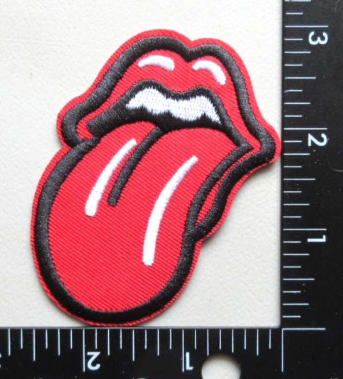 THE ROLLING STONES ROCK BAND MUSIC BATTLE VEST JACKET EMBROIDERED IRON ON PATCH