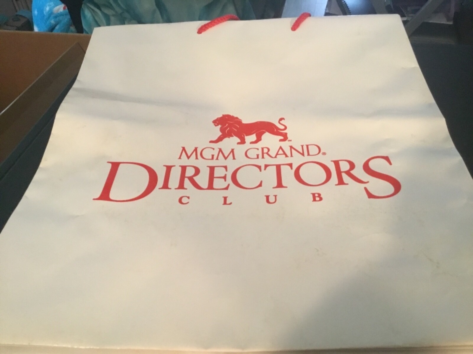 MGM Hotal and Casino Directors Club Paper Handled Shopping Bag Advertising Item