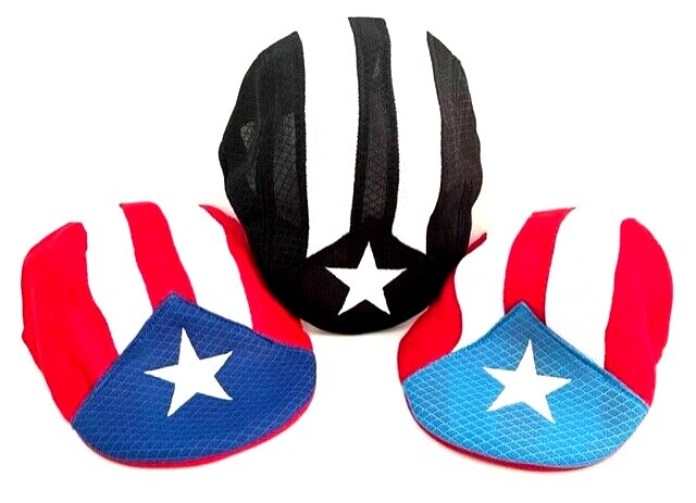 PUERTO RICO FLAG BOINA BERET EMBROIDERY STAR ADULT HAT CAP one size SOUVENIRS