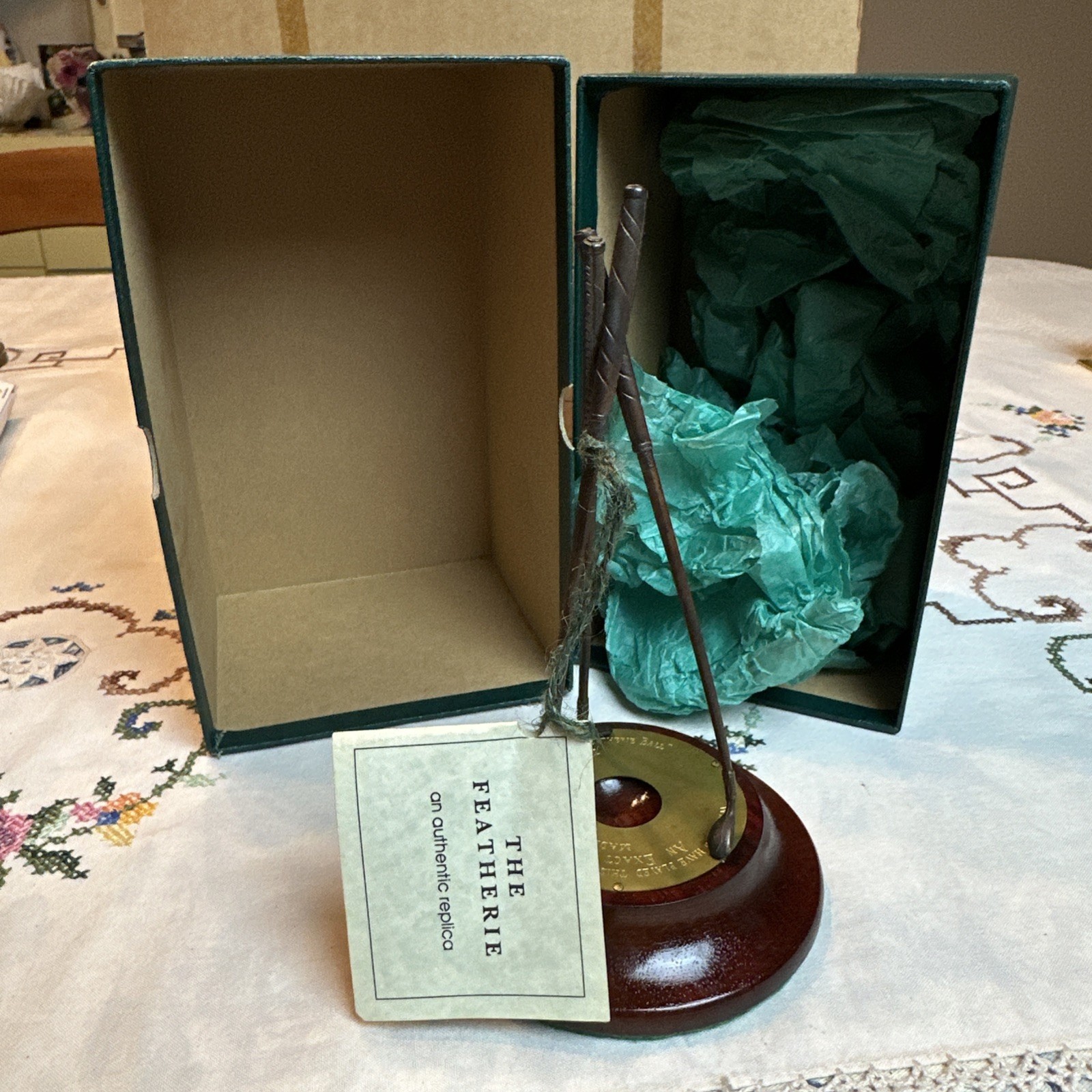 The Featherie Golf Ball Stand Replica Made In Scotland