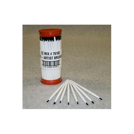 E-Z MIX 76100 - E-Z Touch-Up Artist Brushes, Tube of 100