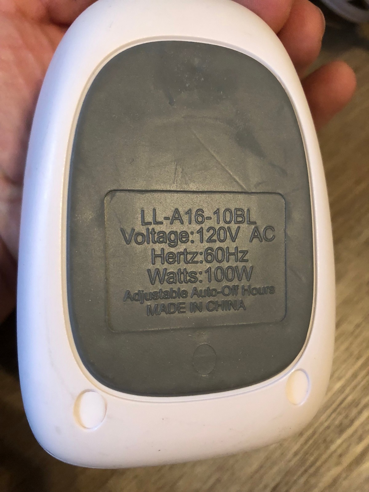 Brookstone LL-A16-10BL Remote Power Cord Heated Electric Blanket Controller