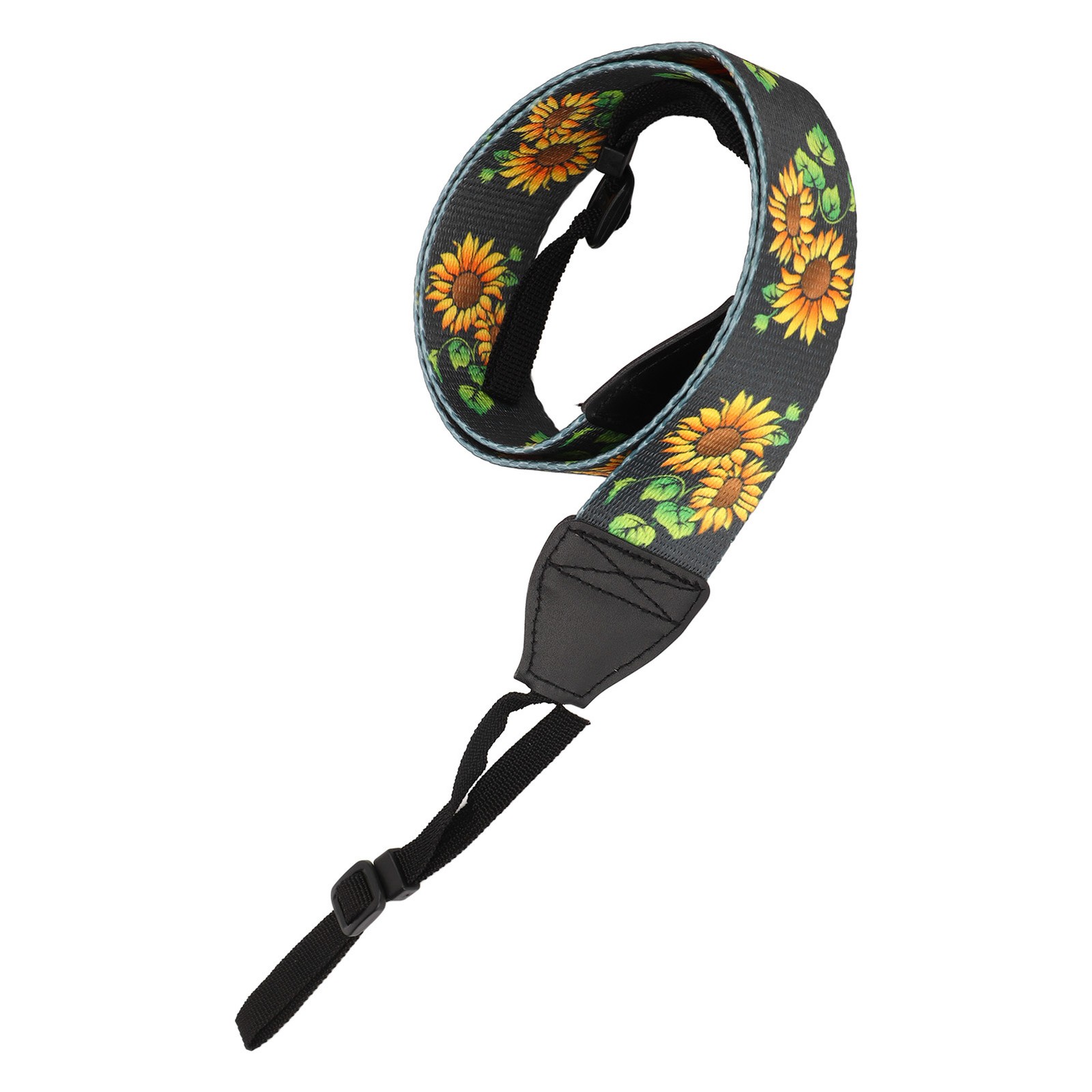 ｀Camera Shoulder Neck Strap Vintage Ethnic Style Sunflower Camera Strap BL