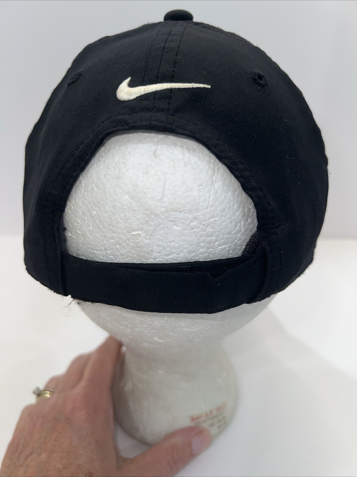 Nike Golf NW Northwestern in Red White on Black Polyester Hat Cap Polyester
