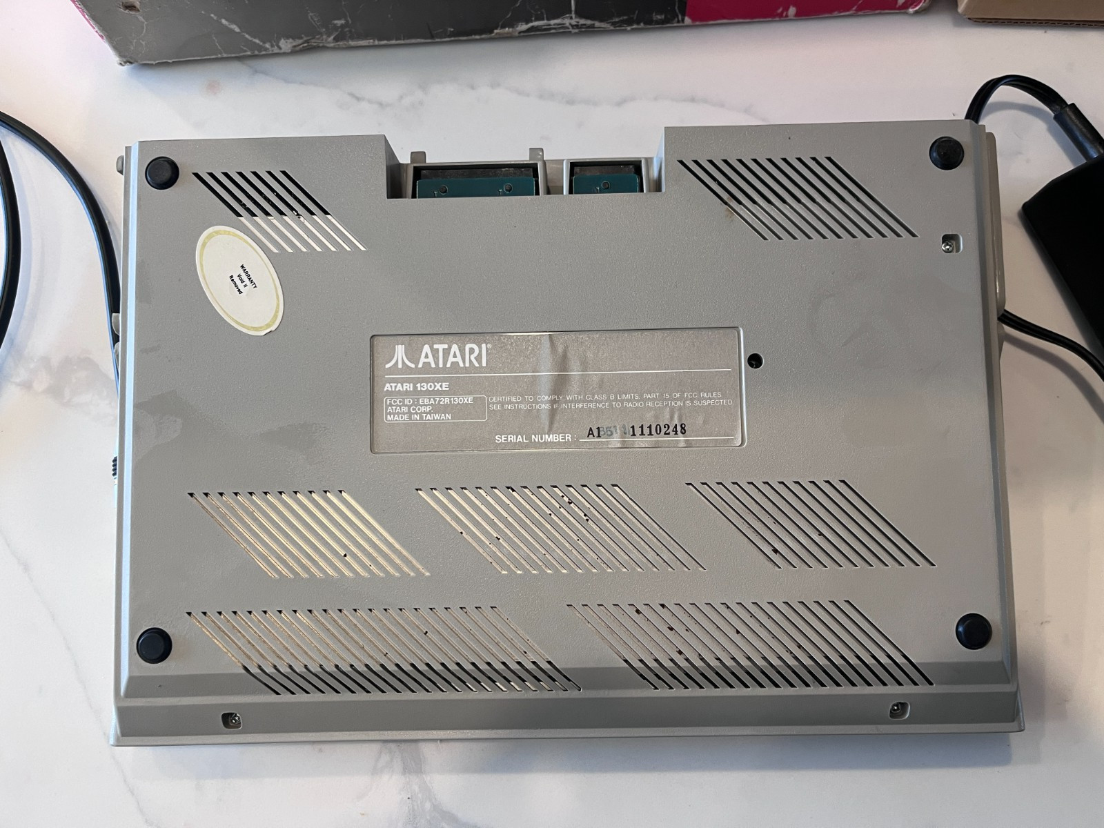 Atari 130XE Computer with Box - Tested and Working