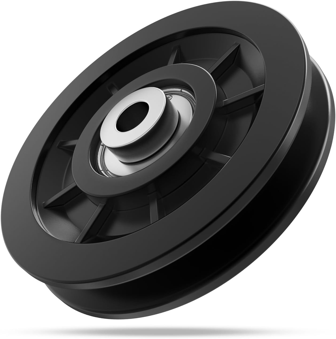 90mm/3.5" Nylon Bearing Gym Pulley Wheel, Universal Exercise Replacement Pulleys