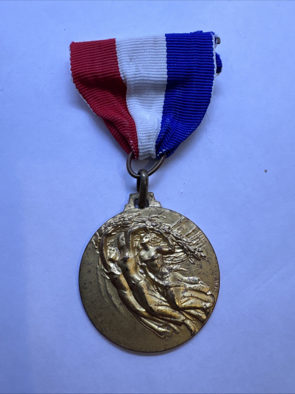 Vintage Medal with Ribbon - Italy Marking