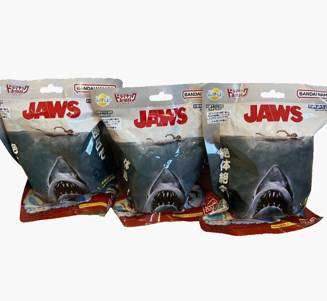 BANDAI JAWS Bath Bomb Surprise Toy Set of 3 Shark Mascot Color Change Japan