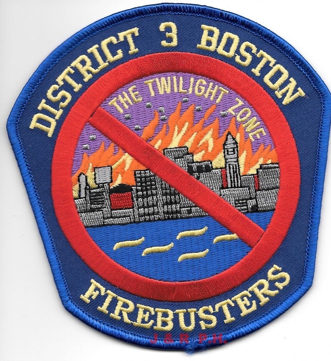 Boston District - 3  "Twilight Zone", MA (4.75" x 5" size) fire patch