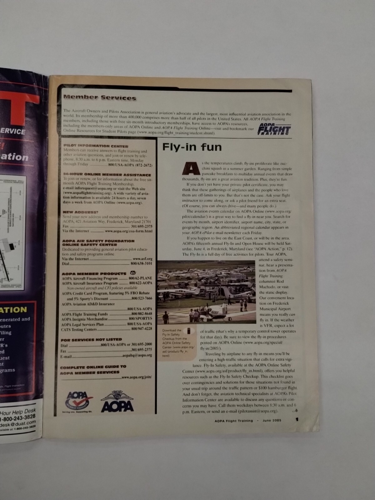 AOPA Flight Training Magazine June 2005-Original