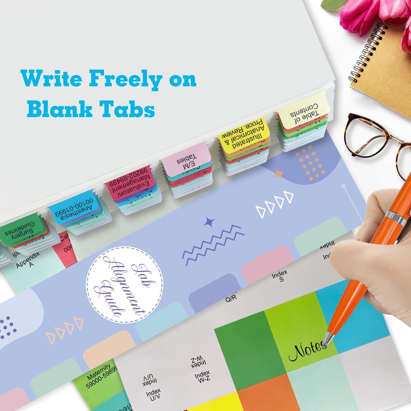 Upgraded Index Tabs for CPT 2025 Professional Edition, Medium, Colorful