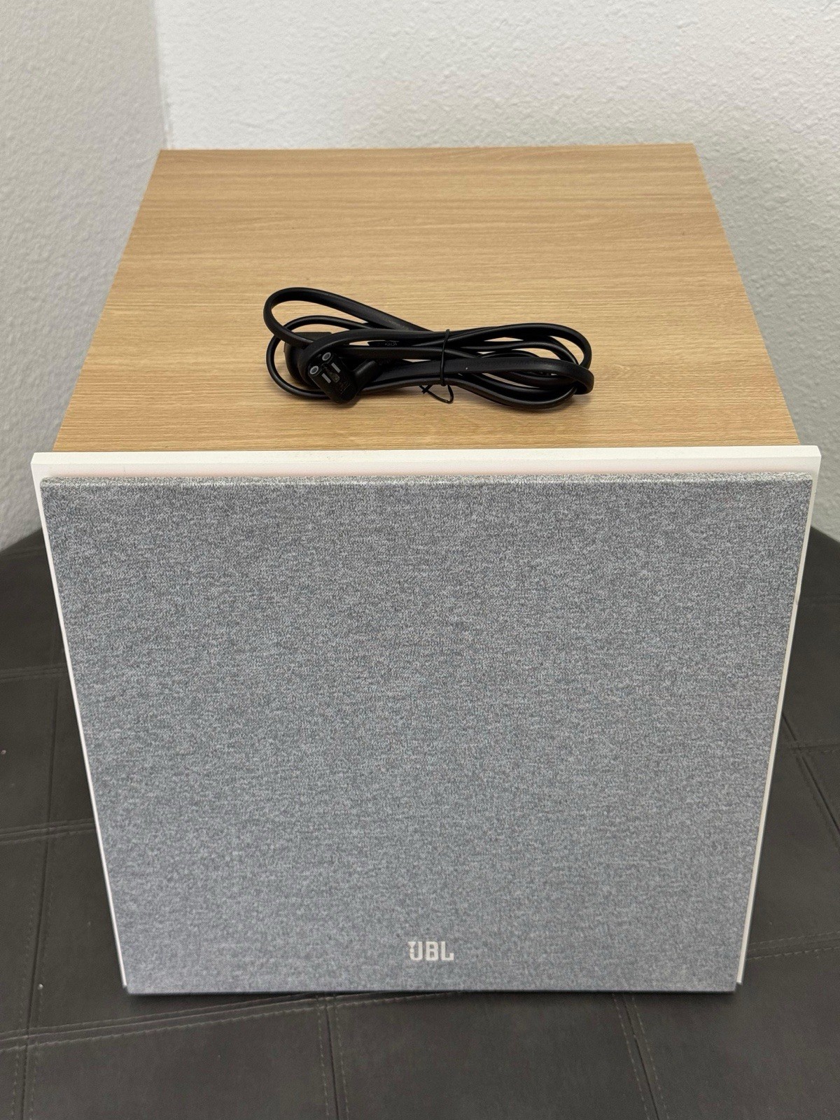 Used JBL - Stage 200P 10-Inch Powered Subwoofer - Latte