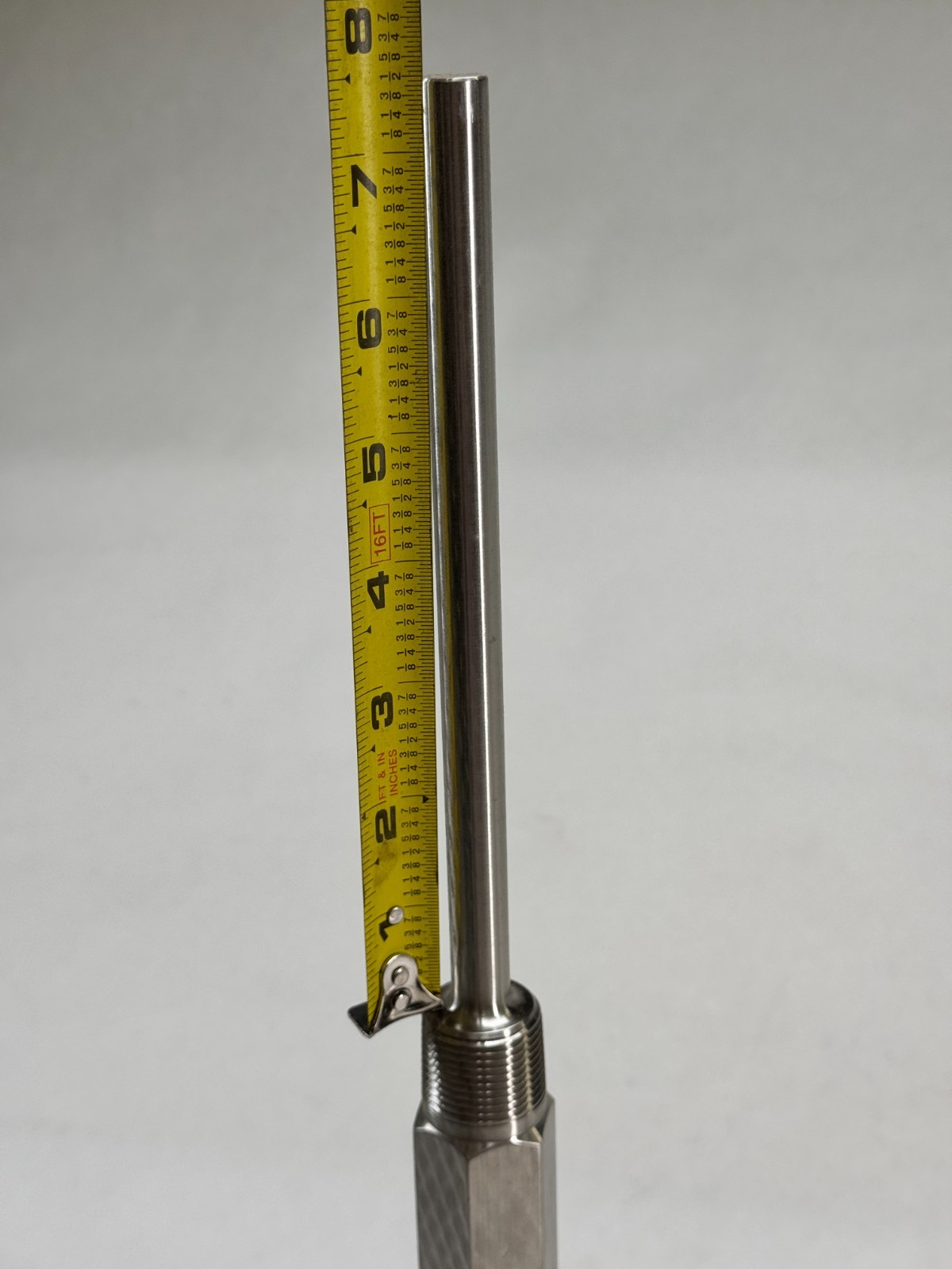 ASHCROFT Adjustable Angle Thermometer, 0-250F, 5" Face, 8" Stem, 3/4" NPT