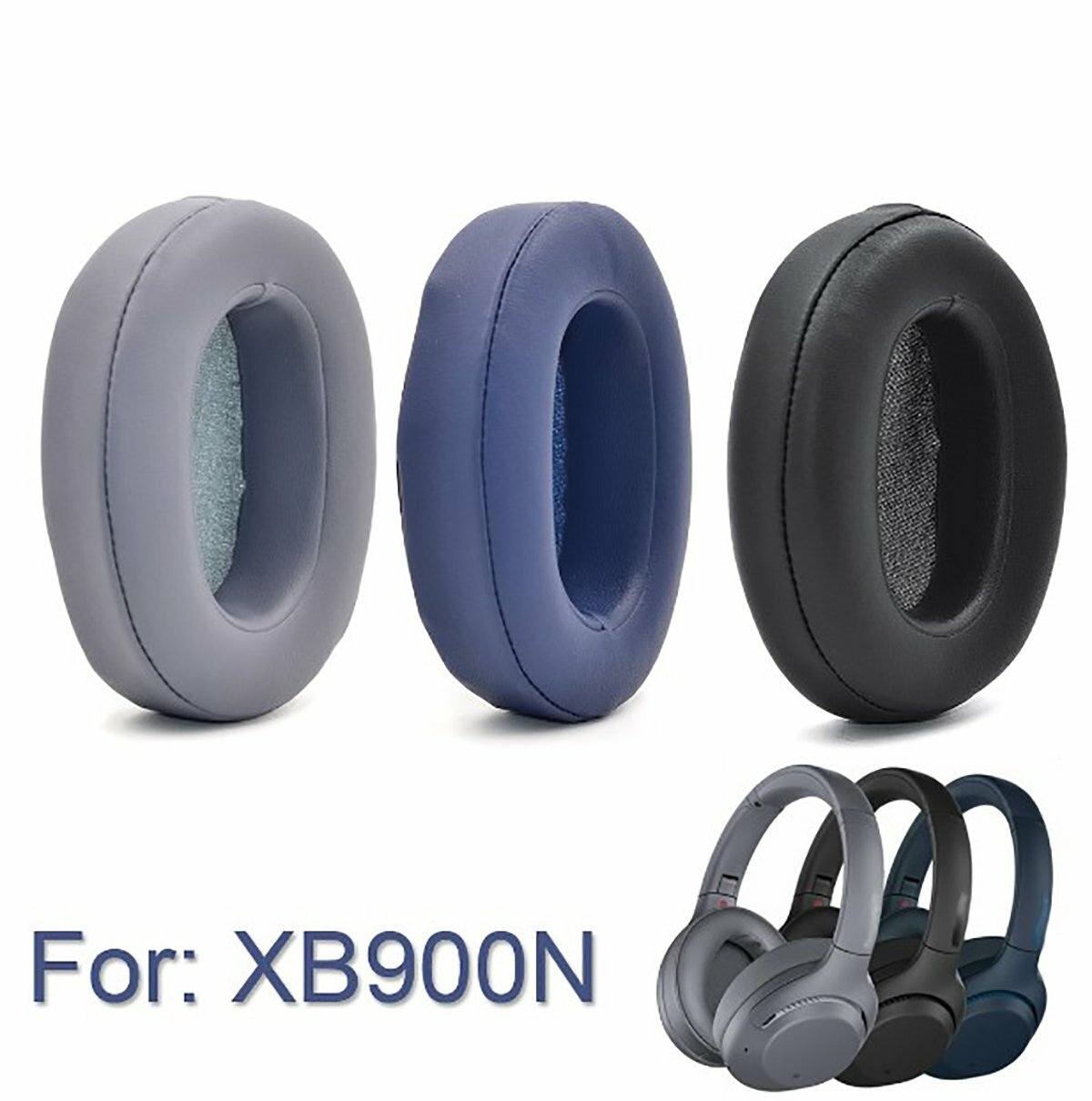 Replacement Ear Pads Cushions Earmuff For Sony WH-XB900N WHXB90 Headphones Parts