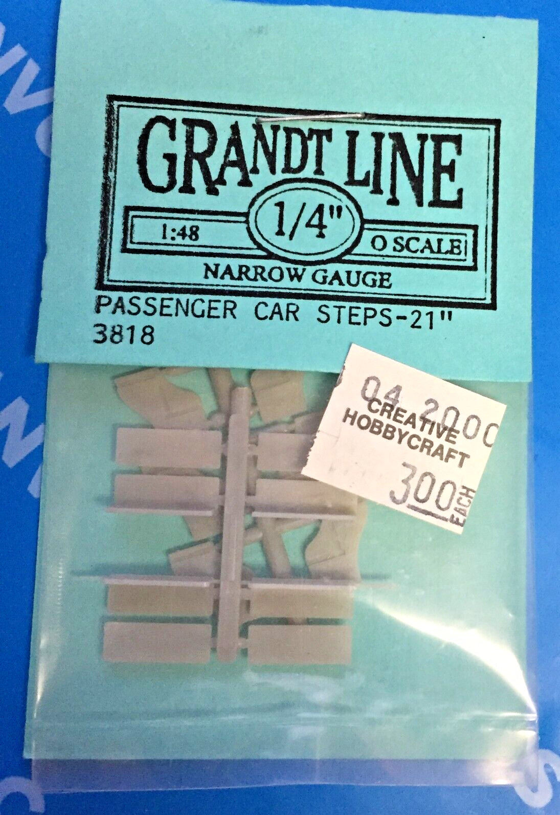 (0) 1/4" GRANDT  Line 3818 Passenger Car Steps - 21" England