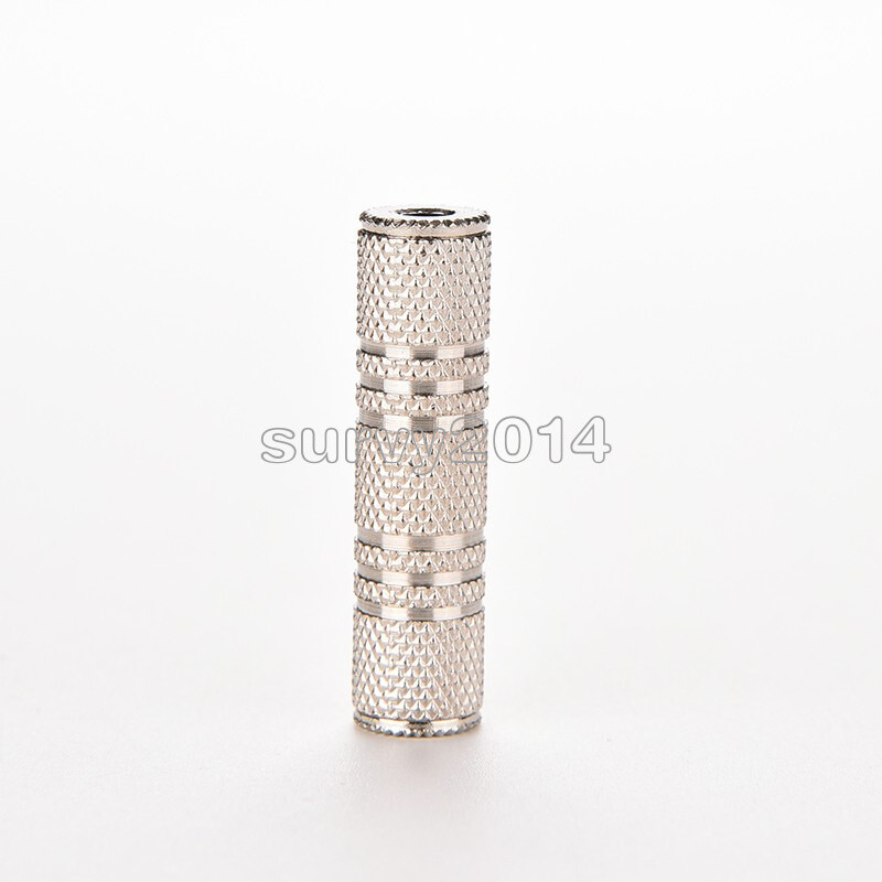 Stereo Audio Adapter Connector 3.5mm Female To Female Coupler F/F Extension NEW