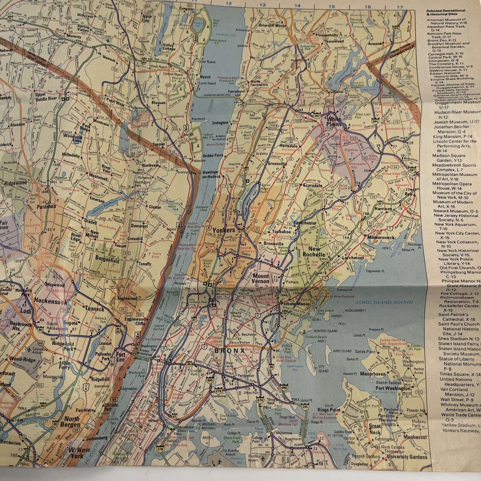 New York and Vicinity Map - New Jersey Map