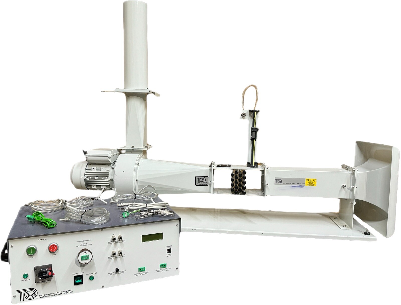 TecQuipment TE93 Cross Flow Heat Exchanger WITH Control Instrumentation Unit