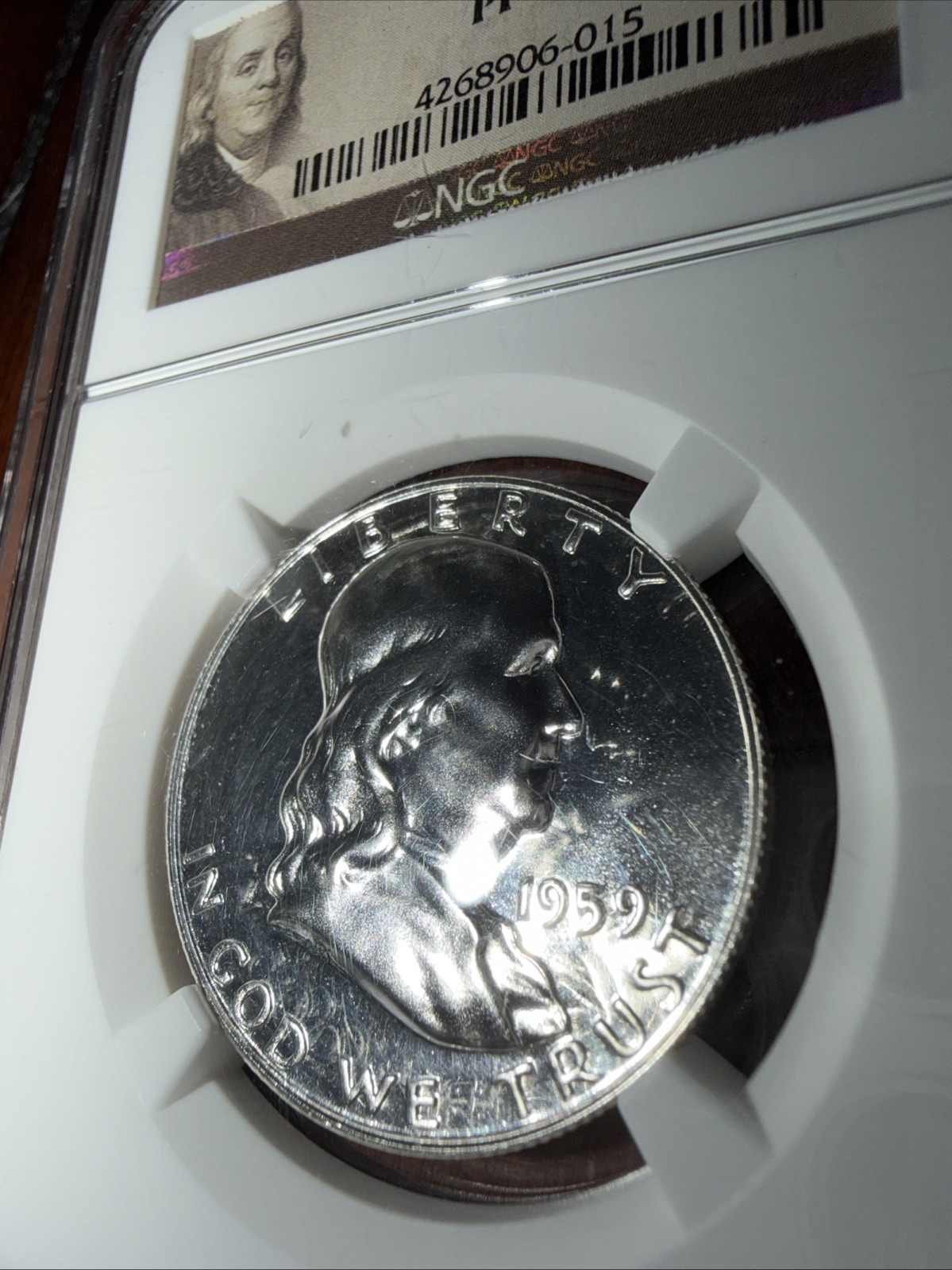 1959 Proof Franklin Half Dollar 50c NGC PF-68