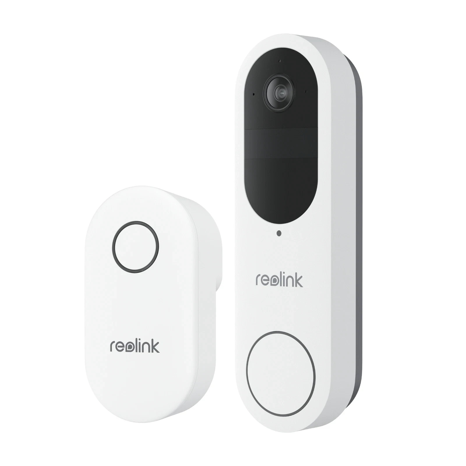 Reolink 2K 5/2.4GHz WiFi Video Doorbell Battery - White - With Chime