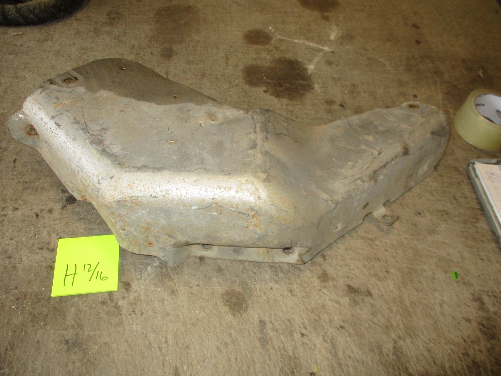 Used Heat Shield, Light Bends and Dings, for Turbo 6.5L HMMWV Engine
