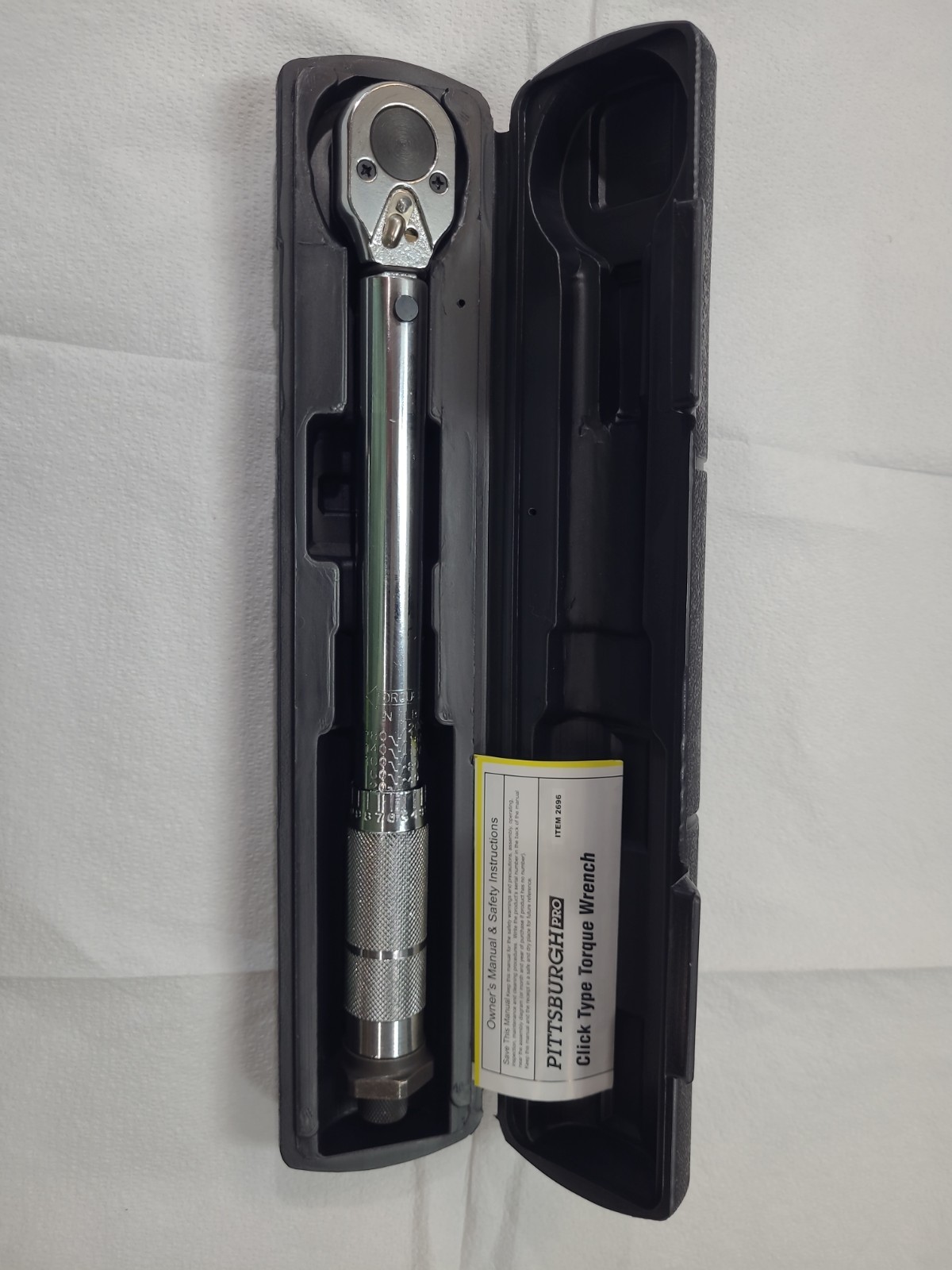 Pittsburgh Pro 2696 Click Type Torque Wrench- 1/4" Drive