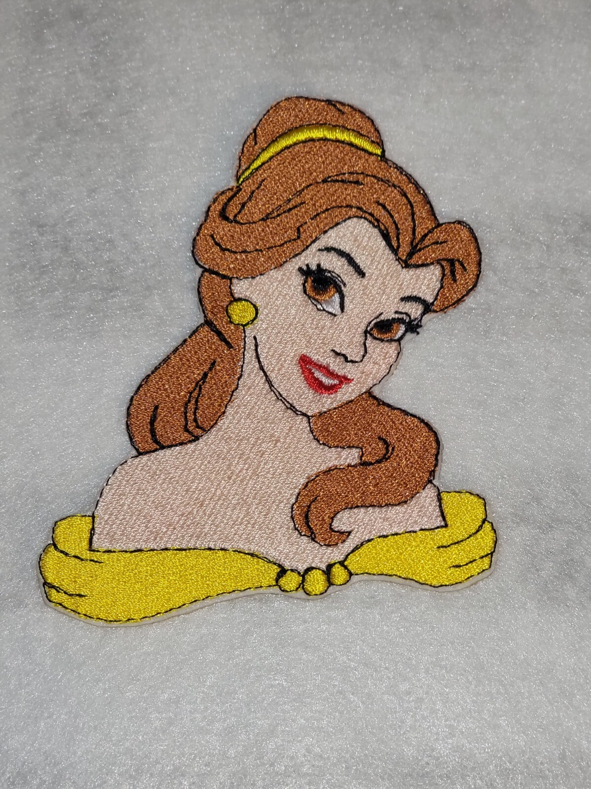 Belle Beauty and The Beast DIY 4-inch Iron on Embroidered Applique Patch