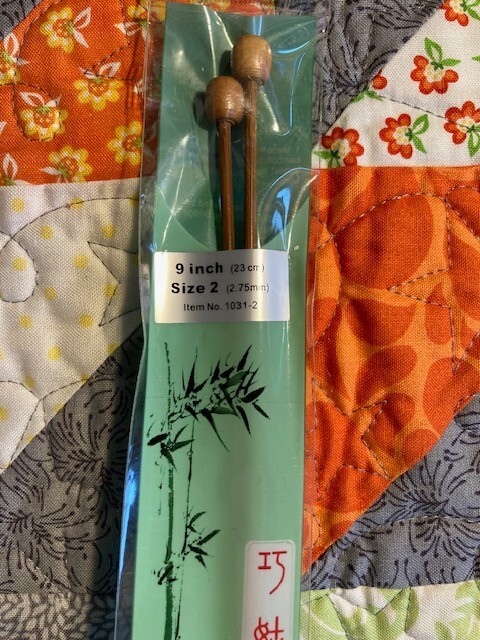 ChiaoGoo Premium Bamboo Single Point Knitting Needles 9” US Size 2