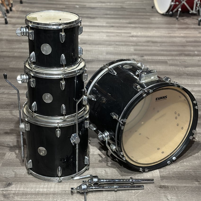Used Sonor Force 505 4pc Drum Set Black - Good