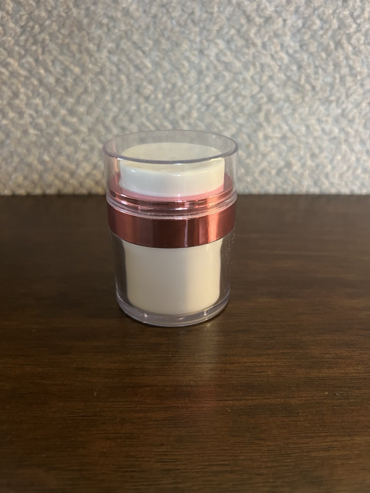 Pink & white Airless Pump Cosmetic Jar 1oz -Lot Of 12
