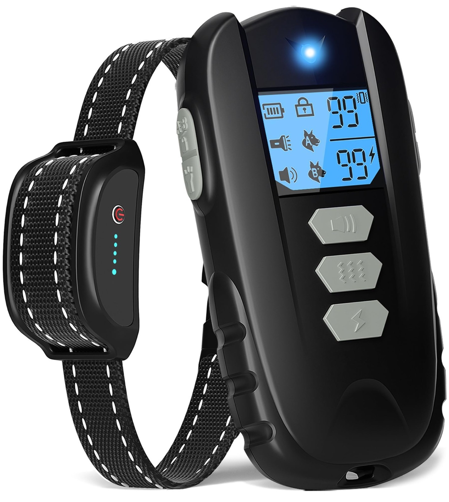 Rechargeable Dog Shock Collar with Remote – 2000FT Range, Waterproof, 4 Training
